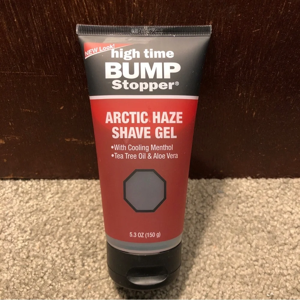 High Time Bump Stopper Arctic Haze Shave Gel Tea Tree Oil & Aloe Vera, 5.3oz